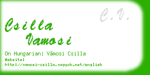 csilla vamosi business card